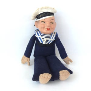 Holland America Line Sailor Doll by Norah Wellings - Vintage Kitschy Cute Toy