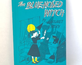 1956 The Blue-Nosed Witch: Vintage Halloween Kids Book