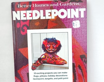 Vintage 1982 Better Homes and Gardens Needlepoint Book - Vintage Crafts / Vintage Needlepoint / Seventies Craft Book