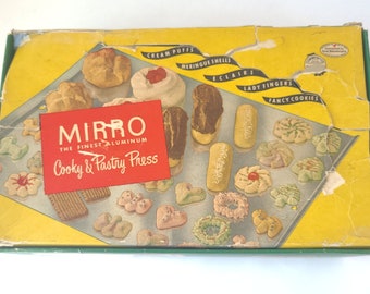 Vintage 1950's Mirro Cooky and Pastry Press in Original Box - #358 AM - Vintage Cookie Press / Vintage Cookie Gun
