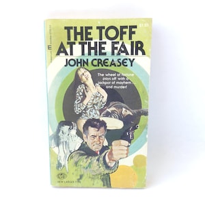 1968 The Toff At The Fair by John Creasey - Vintage Sixties Paperback Mystery Book / Pulp Novel