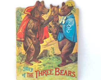 Vintage Antique Reproduction of The Story of The Three Bears - Vintage Kids Book / Retro Kids Book / Goldilocks Book / Kitschy Cute