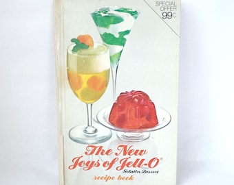 Vintage 1974 The New Joys of Jell-o Rezeptbuch / Jello Kochbuch / Vintage Dessert Kochbuch / Gelatine Kochbuch