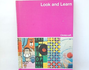 Vintage 1976 Childcraft Volume 12 Look and Learn - Vintage Kids Book / Vintage Childcraft / Retro Kids Book