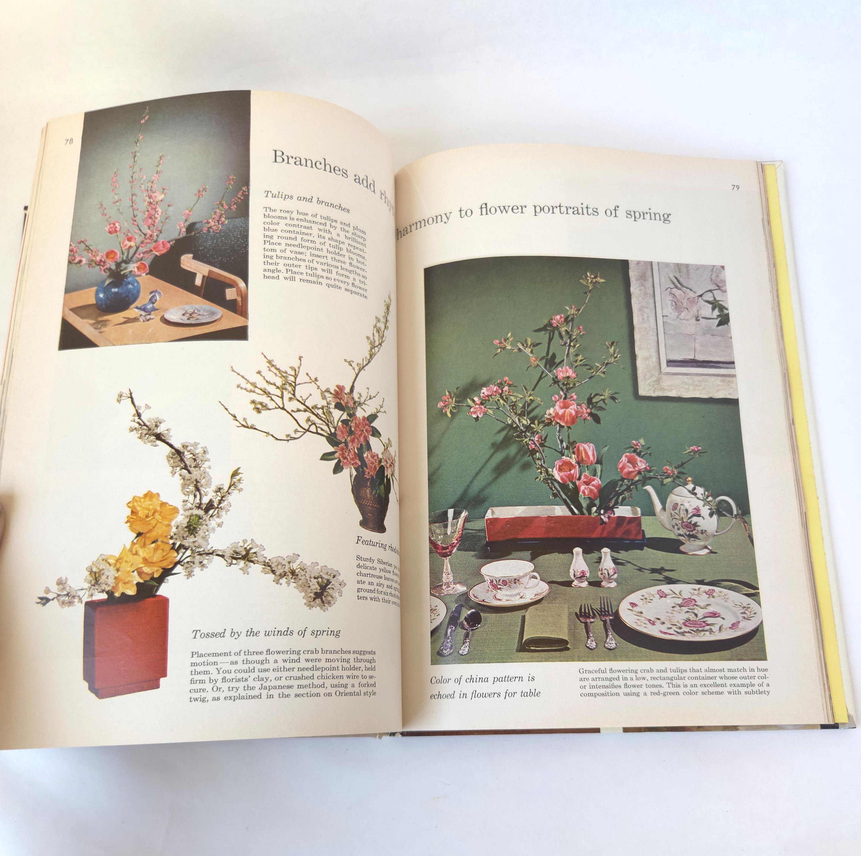 1957 Better Homes & Gardens Flower Arranging Book: Vintage Floral