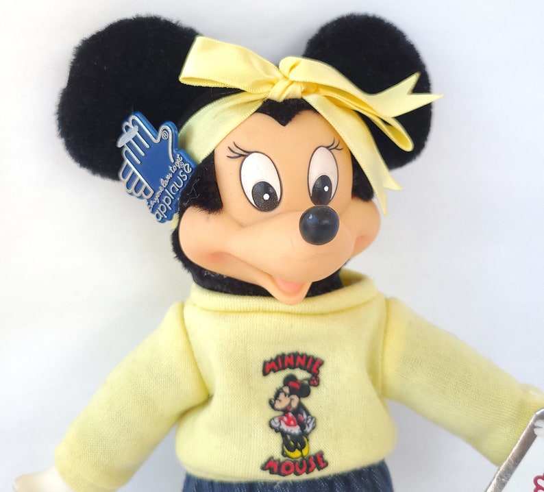 Peluche Minnie Mouse alla moda vintage degli anni '80 8413 di Applause Peluche anni Ottanta / Disney vintage / Giocattolo anni Ottanta immagine 5