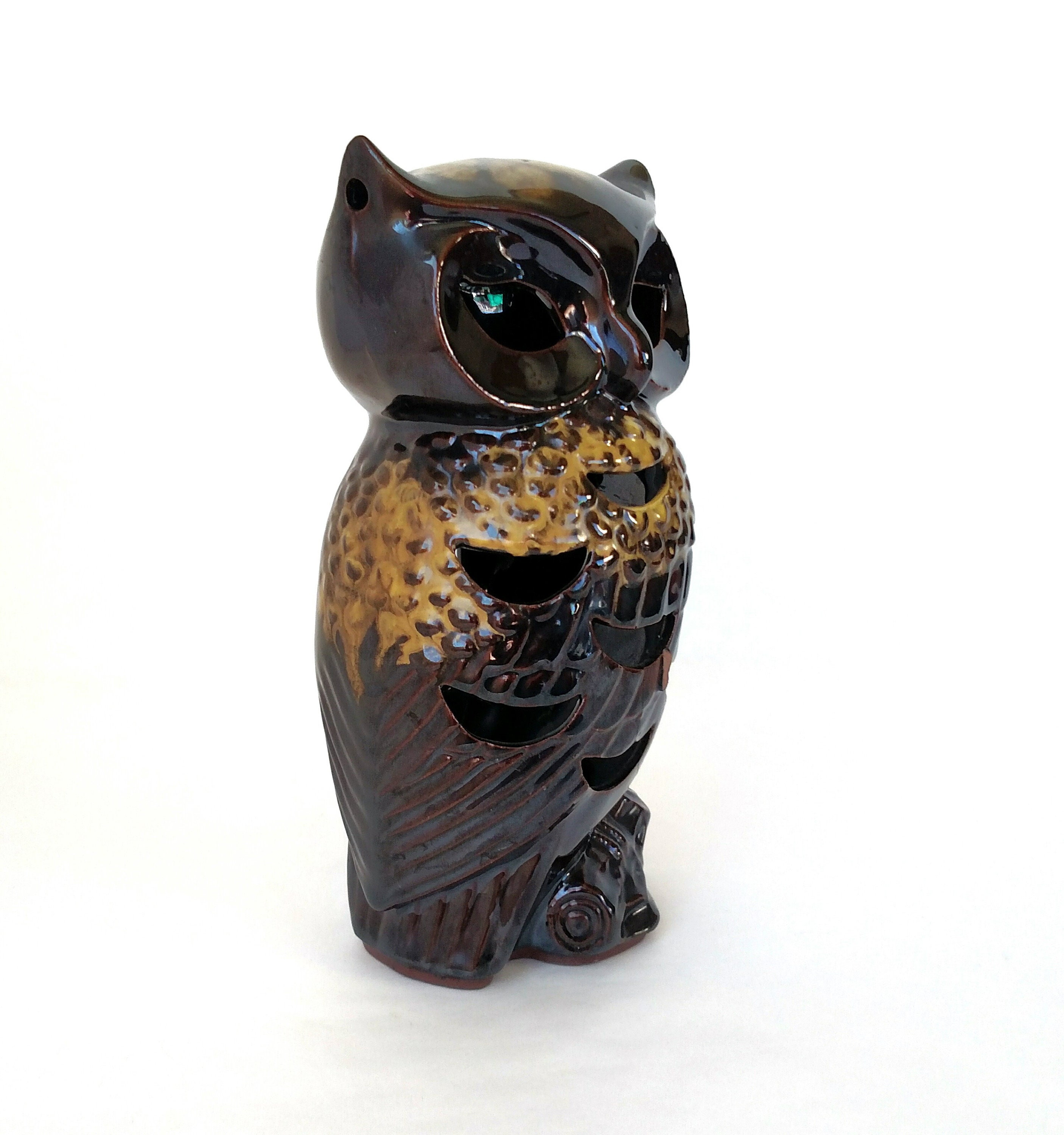 Vintage Ceramic Owl Candle Holder made in Japan by Criterion International