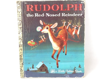 1972 Rudolph Book: Richard Scarry Illustrations, Little Golden Book