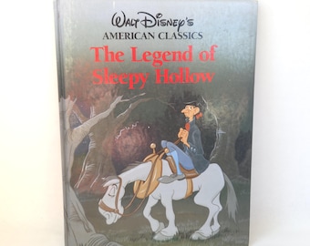 1989 The Legend of Sleepy Hollow: Walt Disney's American Classics - Vintage Kid's Book