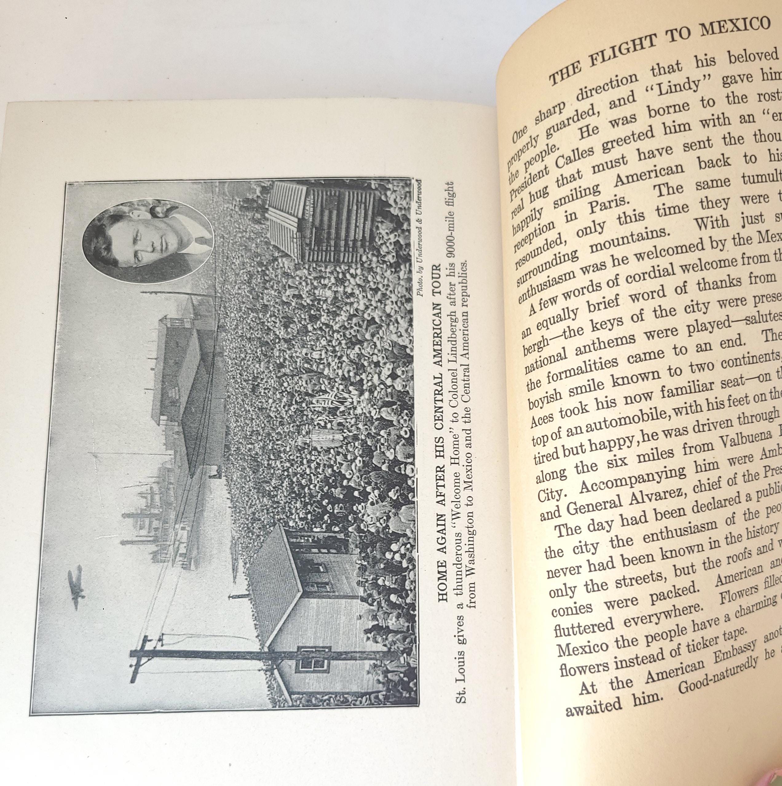 Vintage 1928 Lindbergh the Lone Eagle Book: Aviation History - Etsy