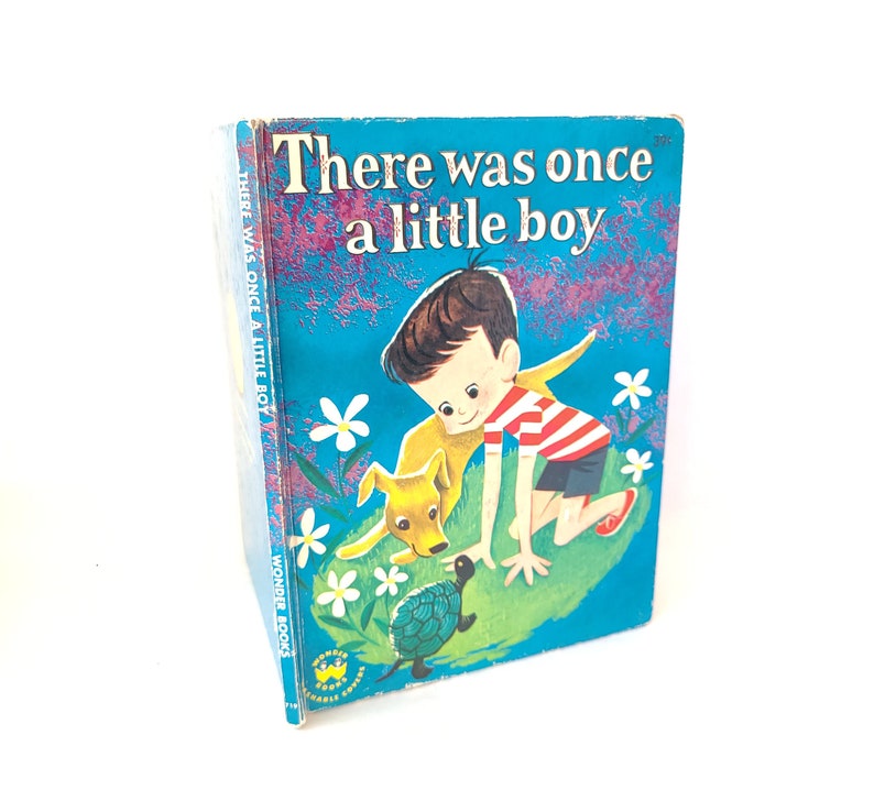 Vintage 1959 There Was Once A Little Boy by Blossom Budney Wonder Books Vintage Wonder Book / Vintage Kids Book / Fifties Kids Book image 2