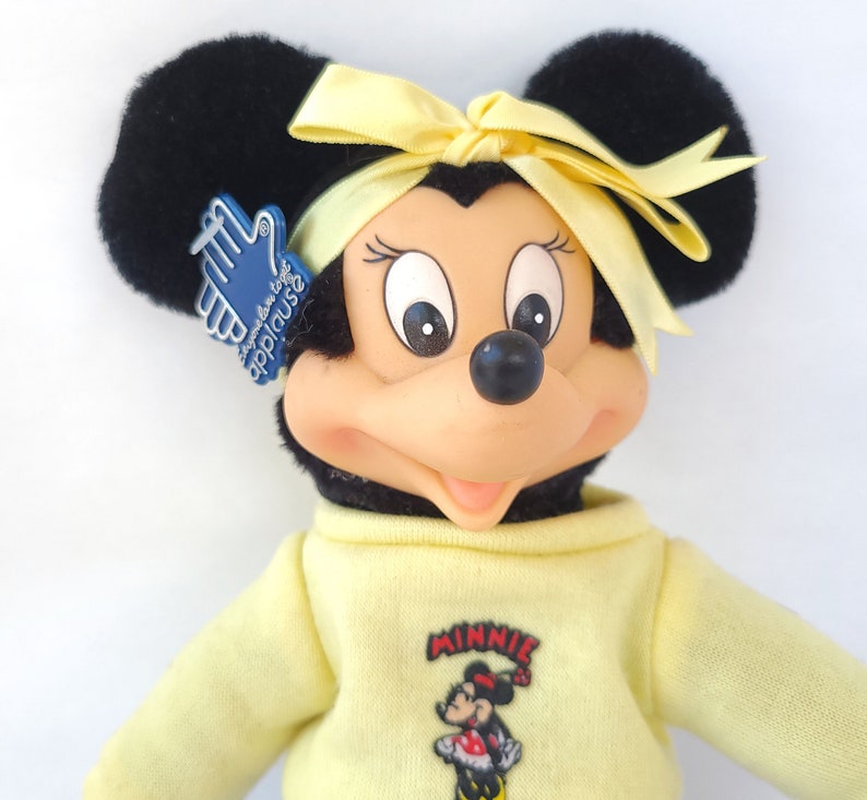 Peluche Minnie Mouse alla moda vintage degli anni '80 8413 di Applause Peluche anni Ottanta / Disney vintage / Giocattolo anni Ottanta immagine 4