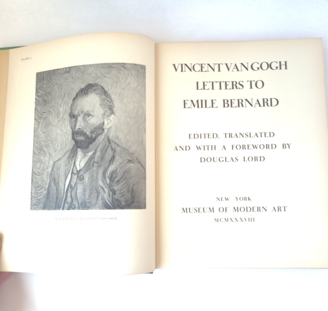 Vintage 1938 Vincent Van Gogh Letters to Emile Bernard - Vintage Art ...