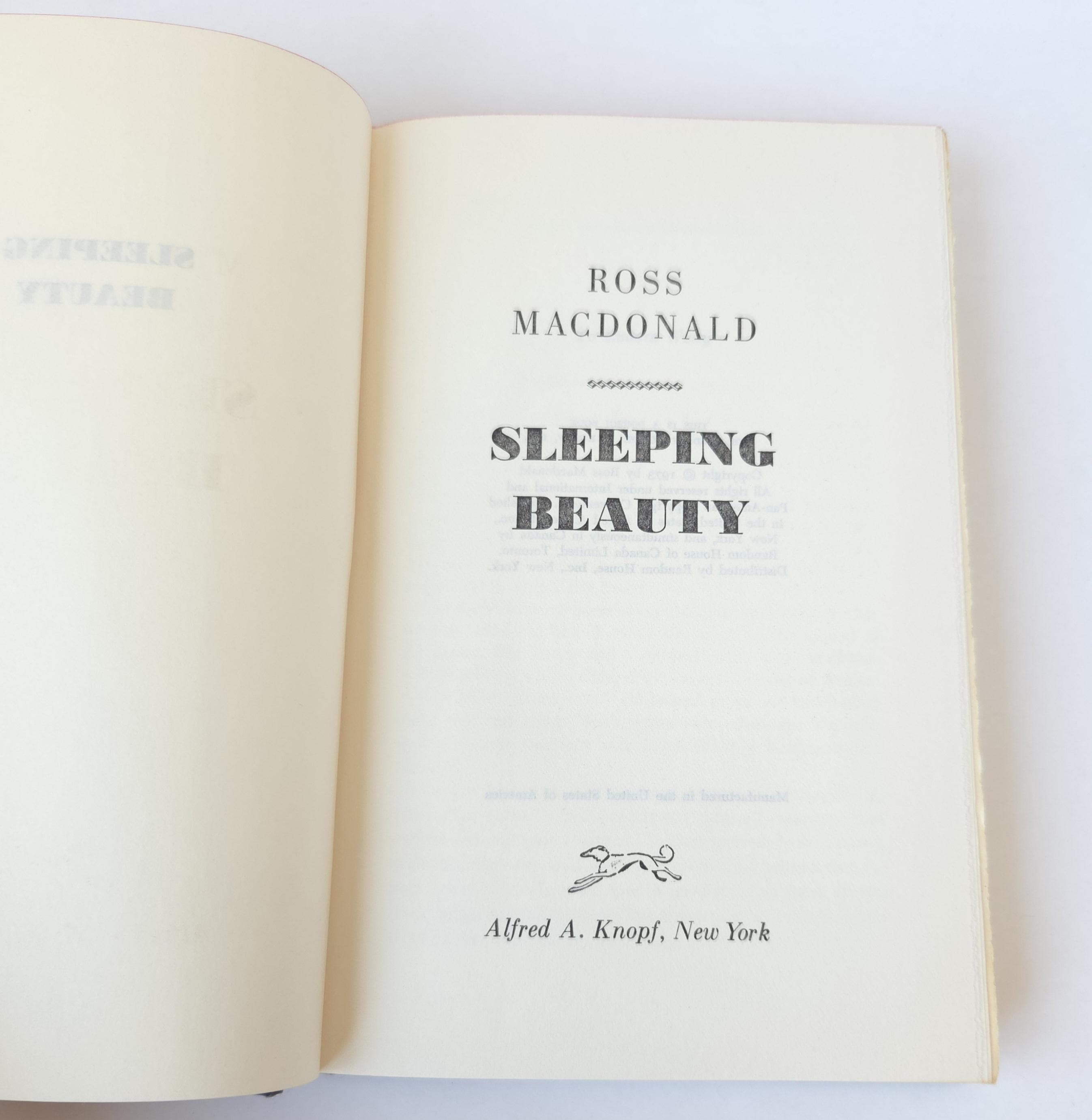 Vintage Sleeping Beauty Lew Archer Novel by Ross Macdonald, 1973