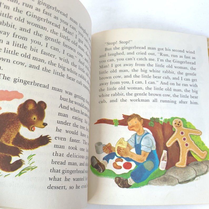 Vintage 1960's Bedtime Stories A Little Golden Book Vintage Kids Book / Retro Kids Book / Kitschy Kids Book / Kitschy Cute imagem 7