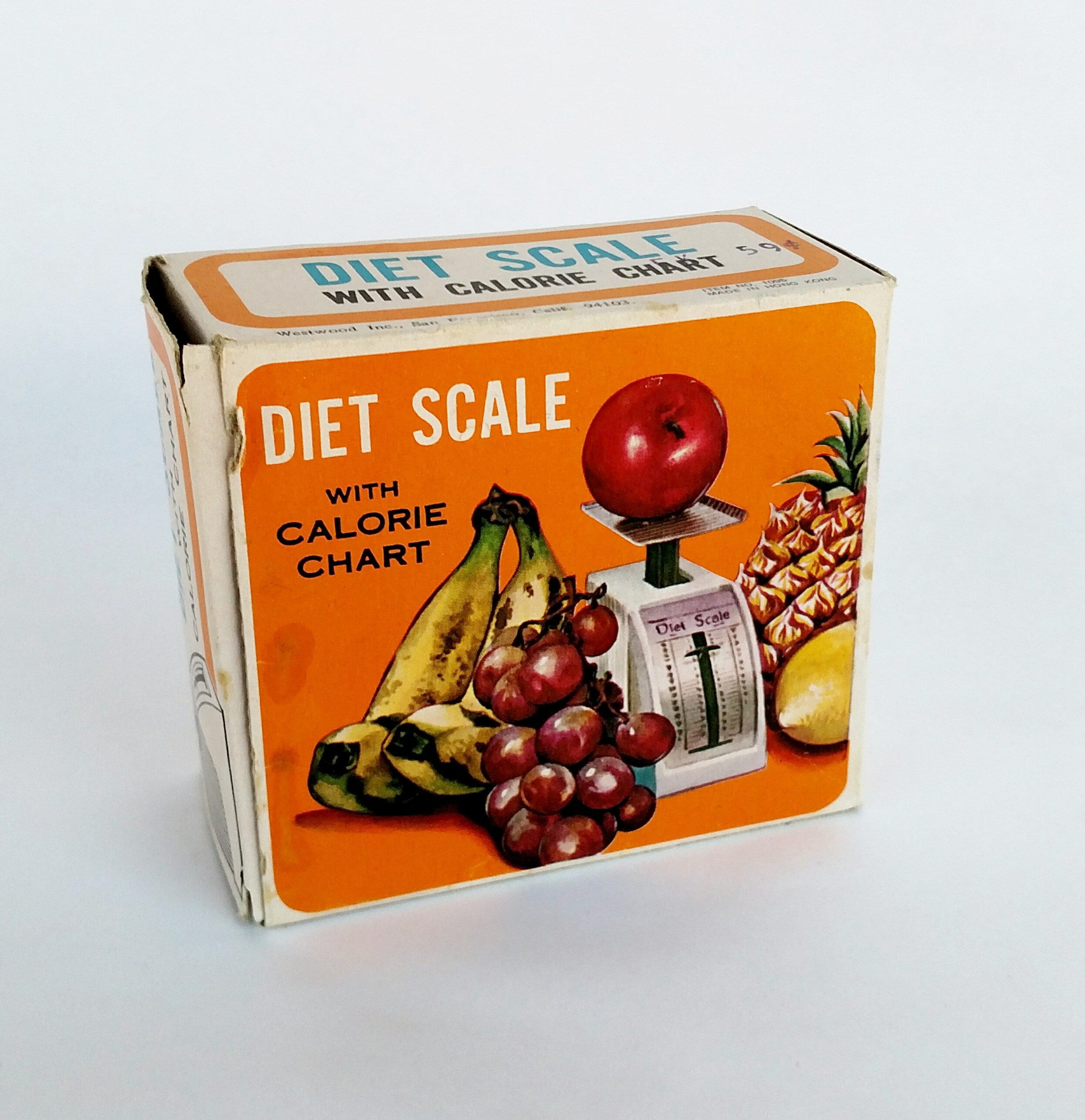 Vintage 1960's Diet Scale and Calorie Chart Set Still in Original Box