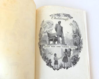 1949 Childcraft Anthology - Vintage Illustrated Kid's Book, Volume