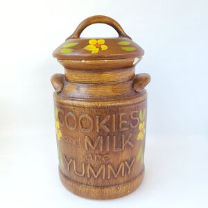 Vintage Milk Can Cookie Jar: Retro Kitchen Decor