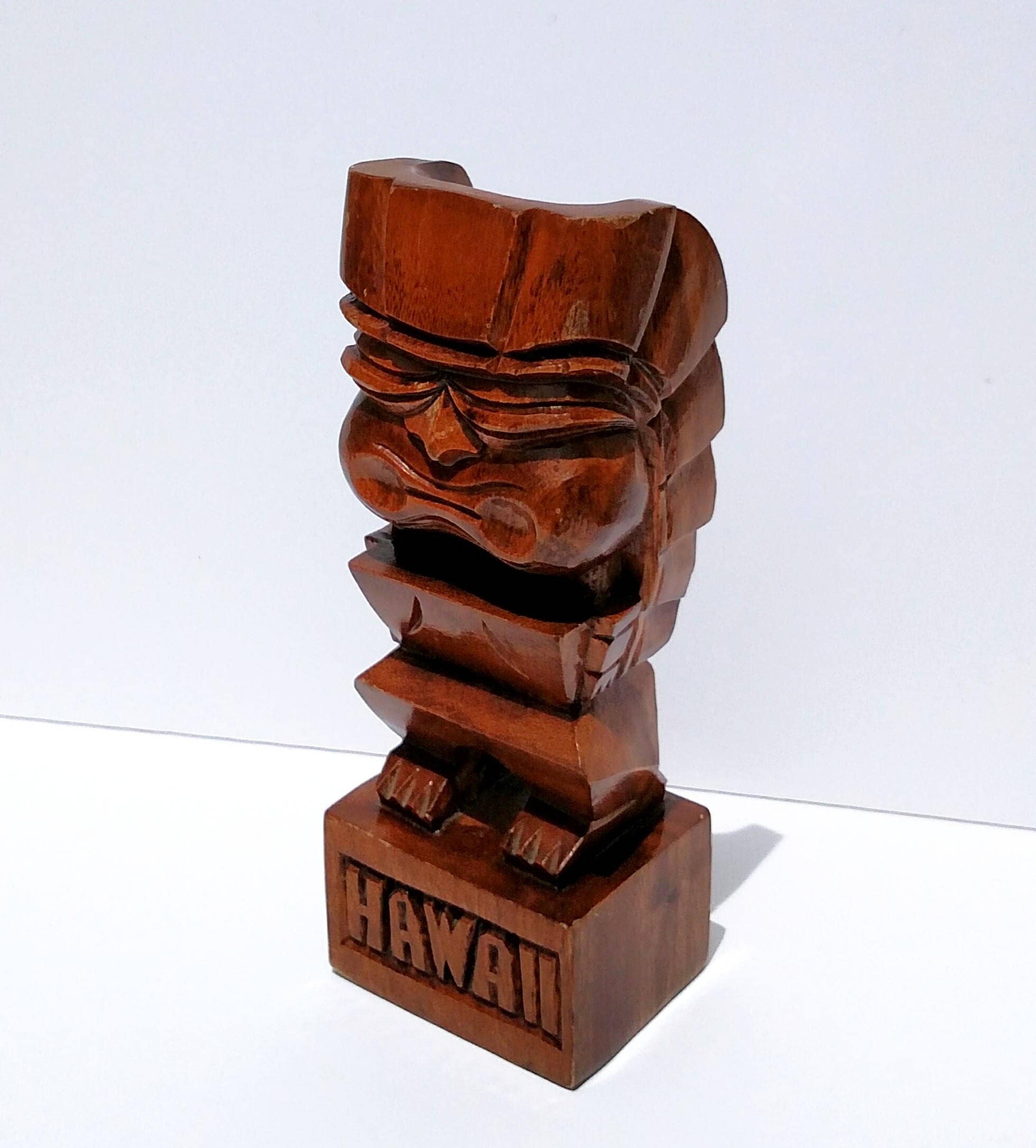 Vintage 1960's Wooden Tiki Figure from Hawaii