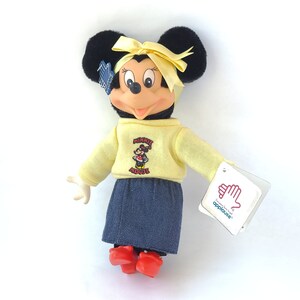 Peluche Minnie Mouse alla moda vintage degli anni '80 8413 di Applause Peluche anni Ottanta / Disney vintage / Giocattolo anni Ottanta immagine 3