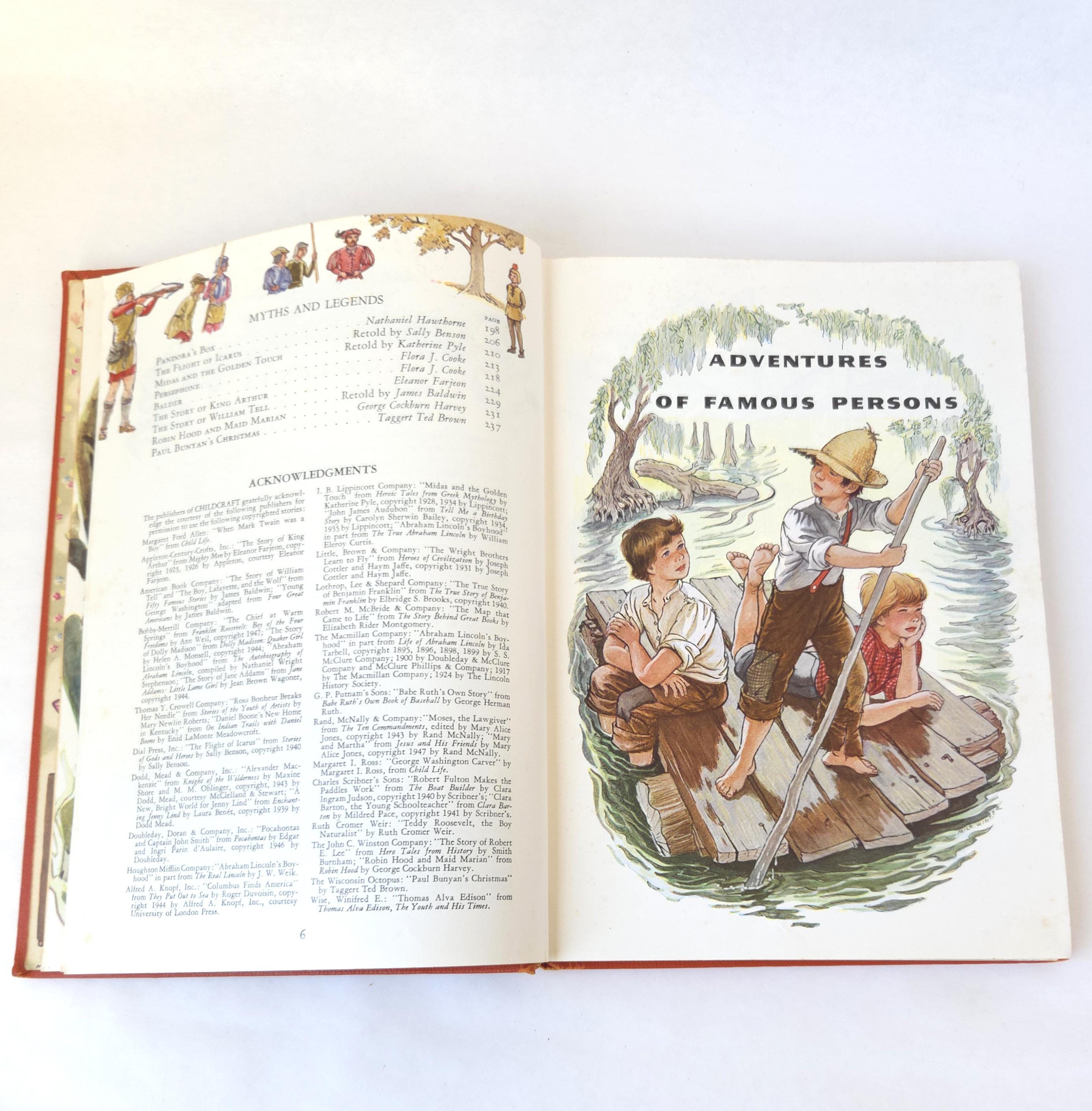 1949 Childcraft Anthology - Vintage Illustrated Kid's Book, Volume
