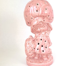 Vintage Strawberry Shortcake Ceramic Lamp - Eighties Girl / 1980's Decor/ Kid's Decor / Eighties Kid / Kitschy Cute / Eighties Kitsch