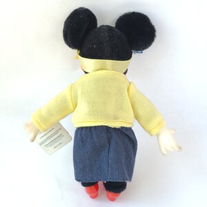 Peluche Minnie Mouse alla moda vintage degli anni '80 8413 di Applause Peluche anni Ottanta / Disney vintage / Giocattolo anni Ottanta immagine 7