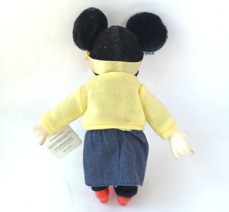 Peluche Minnie Mouse alla moda vintage degli anni '80 8413 di Applause Peluche anni Ottanta / Disney vintage / Giocattolo anni Ottanta immagine 7