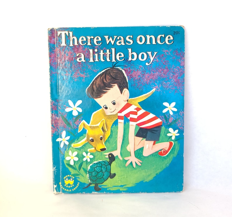 Vintage 1959 There Was Once A Little Boy by Blossom Budney Wonder Books Vintage Wonder Book / Vintage Kids Book / Fifties Kids Book image 1