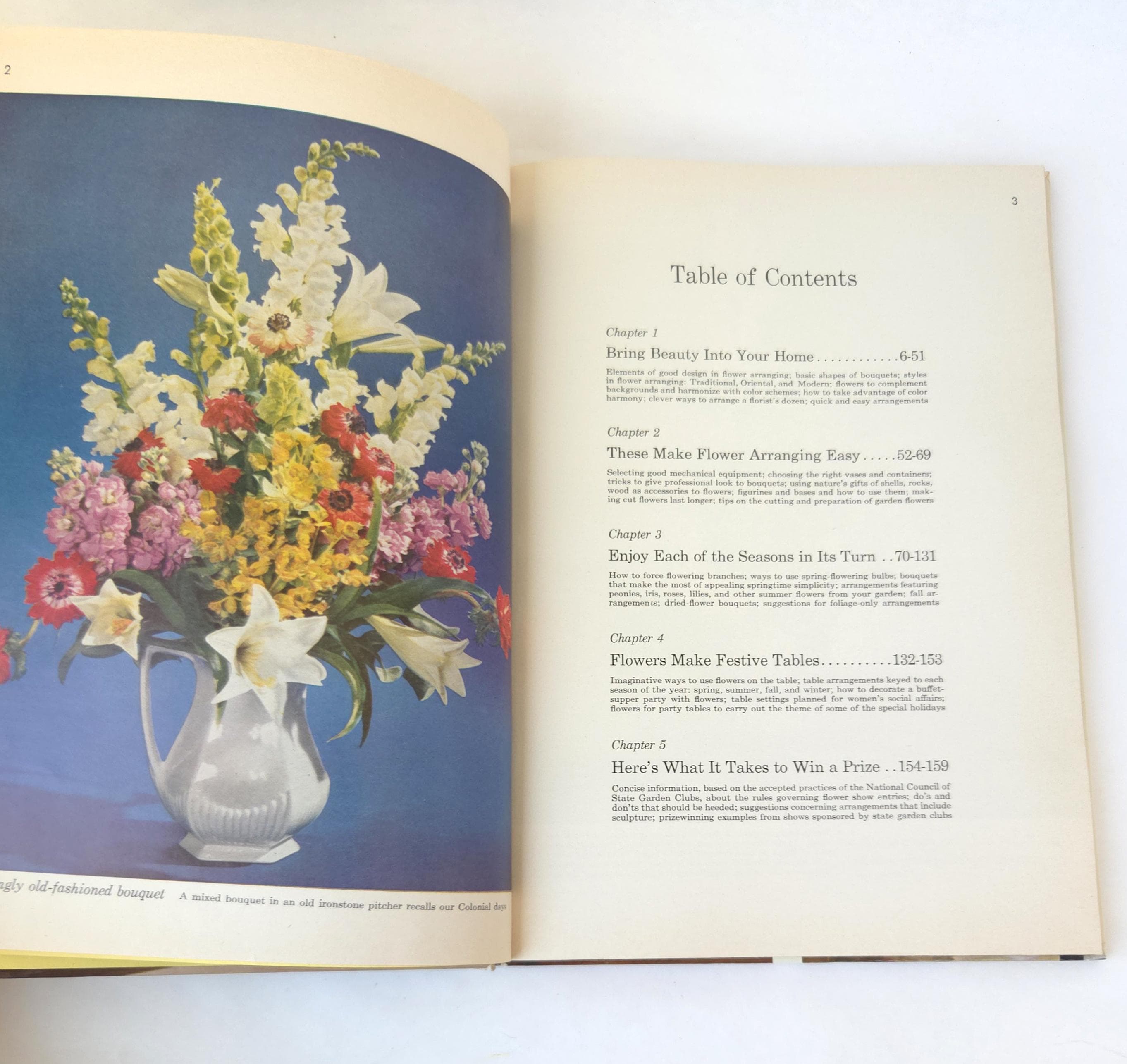 1957 Better Homes & Gardens Flower Arranging Book: Vintage Floral