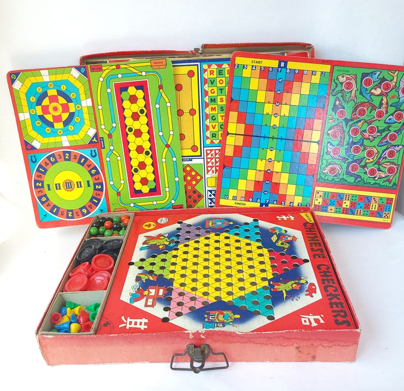 Vintage 1950's 52 Variety Game Chest by Transogram Company Vintage Game Set / Vintage Board Game / Vintage Toy image 1