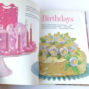 Vintage 1963 Better Homes and Gardens Birthdays and Family Celebrations Cookbook First Edition Vintage Cookbook / Sixties Cookbook image 4