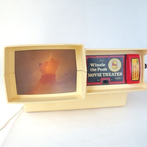 Vintage 1980 Winnie The Pooh Movie Theater Vintage Toy / Eighties Toy / Retro Toy image 5