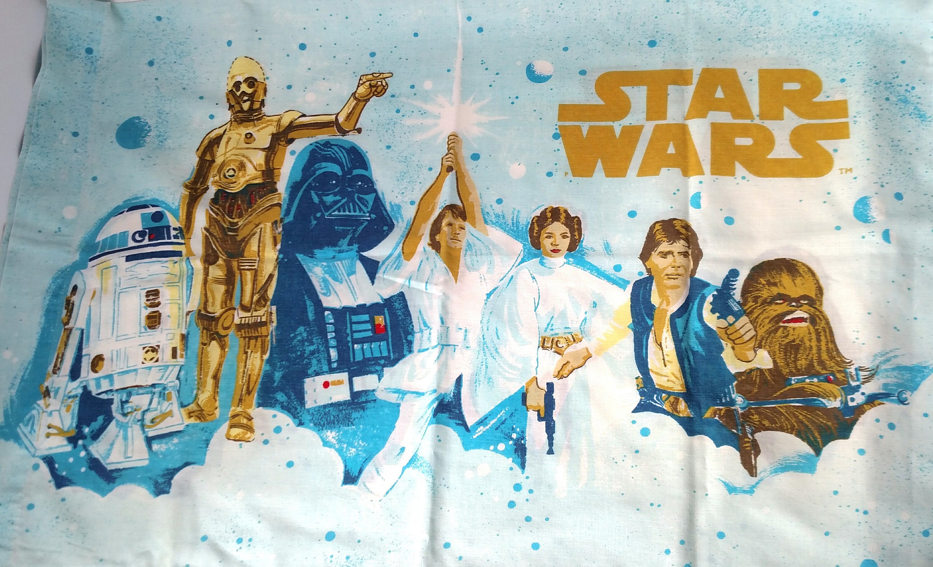 Vintage Star Wars 1977 Pillowcase