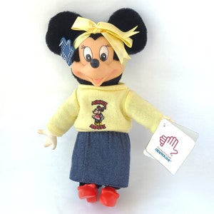 Peluche Minnie Mouse alla moda vintage degli anni '80 8413 di Applause Peluche anni Ottanta / Disney vintage / Giocattolo anni Ottanta immagine 2