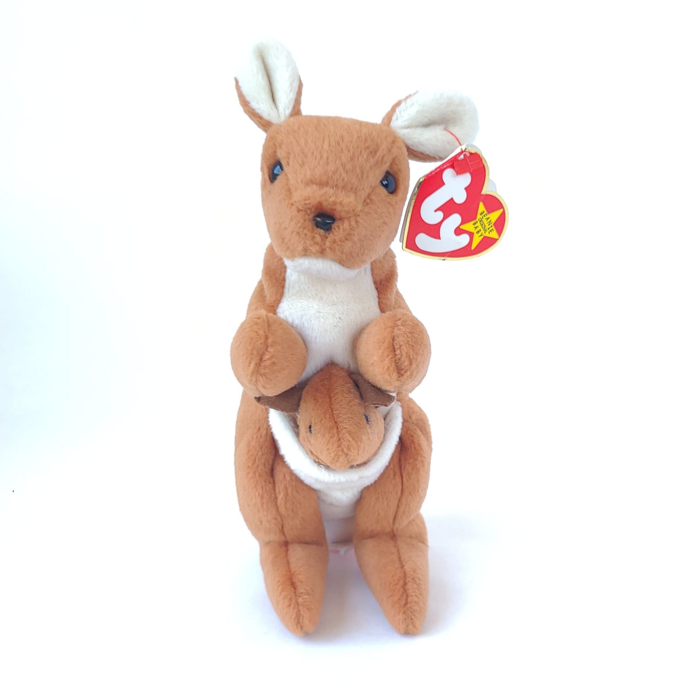 1996 Pouch the Kangaroo Beanie Baby With Tags - Vintage