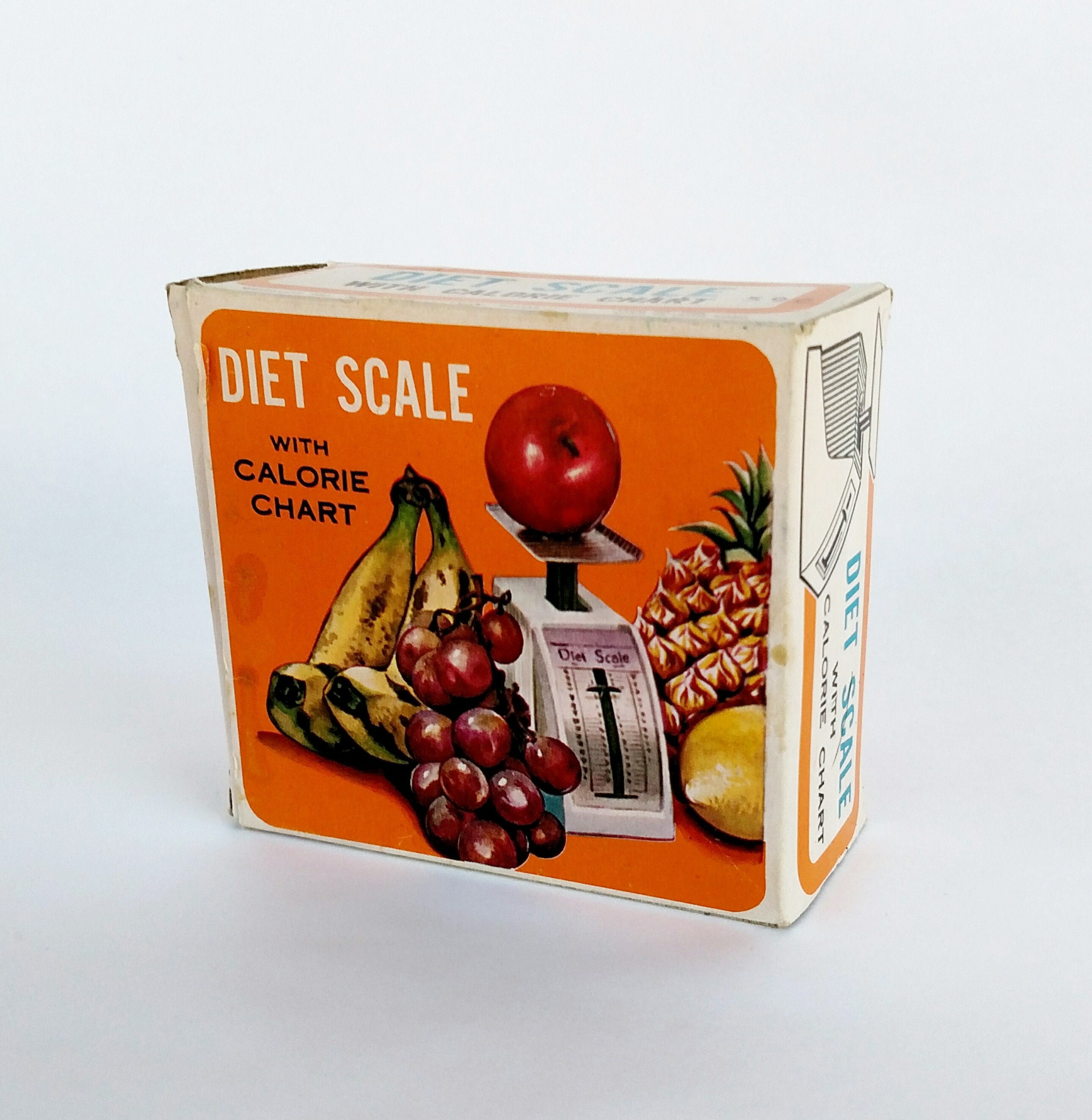 Vintage 1960's Diet Scale and Calorie Chart Set Still in Original Box