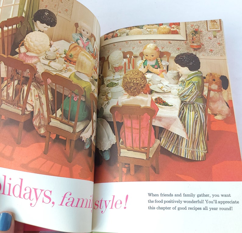 Vintage 1963 betere huizen en tuinen verjaardagen en familiefeesten kookboek eerste editie vintage kookboek / kookboek uit de jaren zestig afbeelding 8