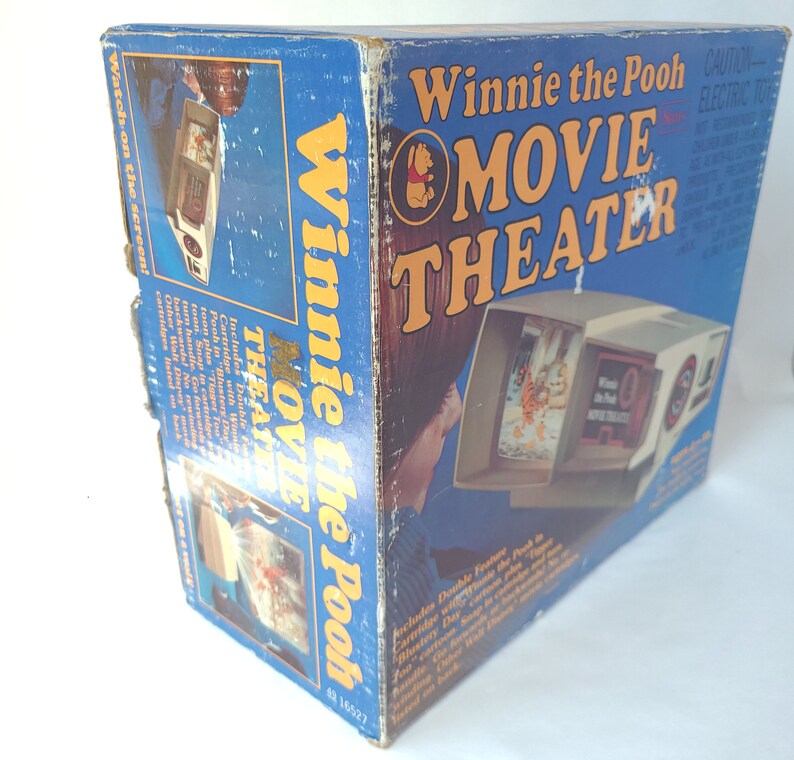 Vintage 1980 Winnie The Pooh Movie Theater Vintage Toy / Eighties Toy / Retro Toy image 3