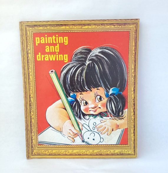 Vintage 1960's Painting and Drawing Book for Kids Vintage Kids