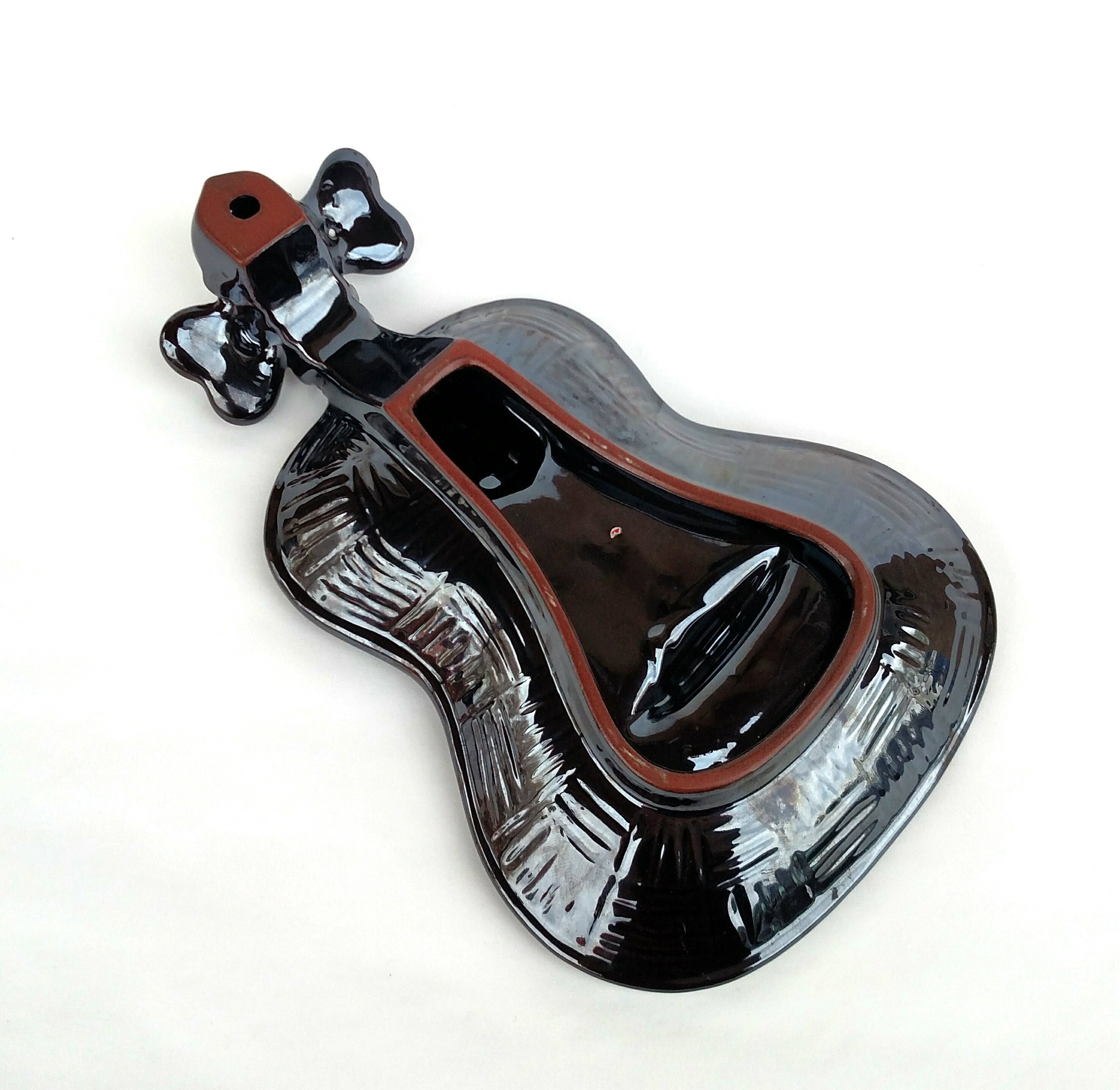 Vintage Ceramic Guitar Ashtray