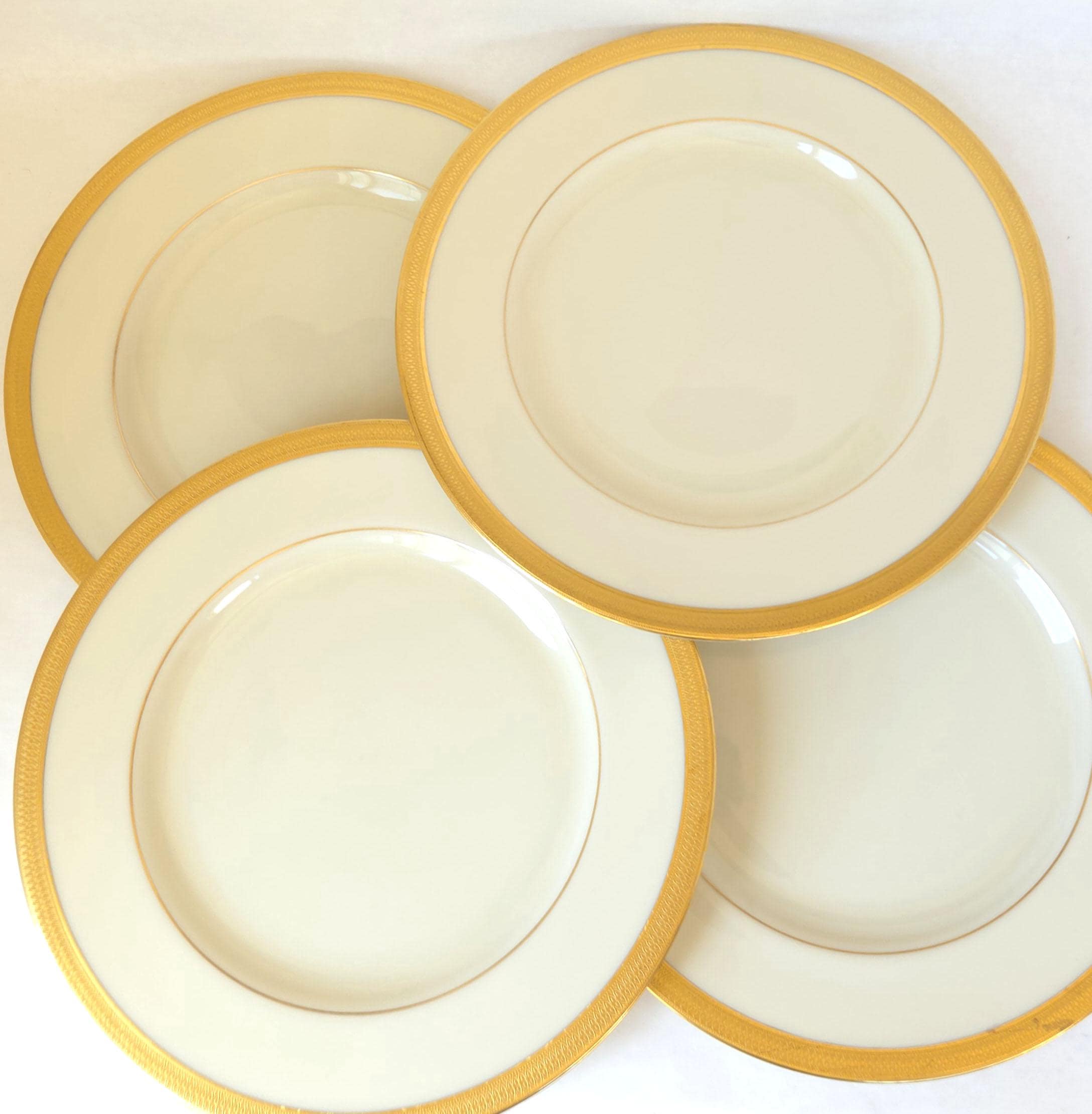 Lenox China Gold Rim Dinner Plates - Etsy