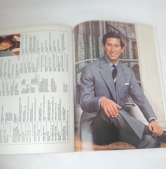 1981年ロイヤルウェディング記念ブック：チャールズ皇太子とダイアナ妃