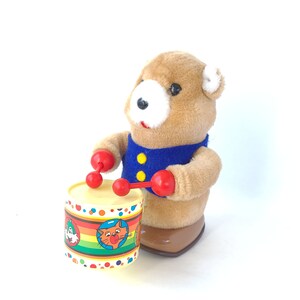 Vintage 1986 Drumming Bear Toy by HanStar Vintage Toy / Eighties Toy / Eighties Baby image 6