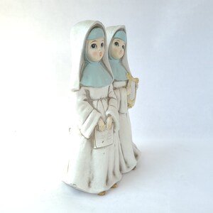 Vintage Musical Singing Nuns Figurine by Josef Originals Vintage Kitsch / Kitschy Figurine / Kitschy Cute / Nun Figurine image 2