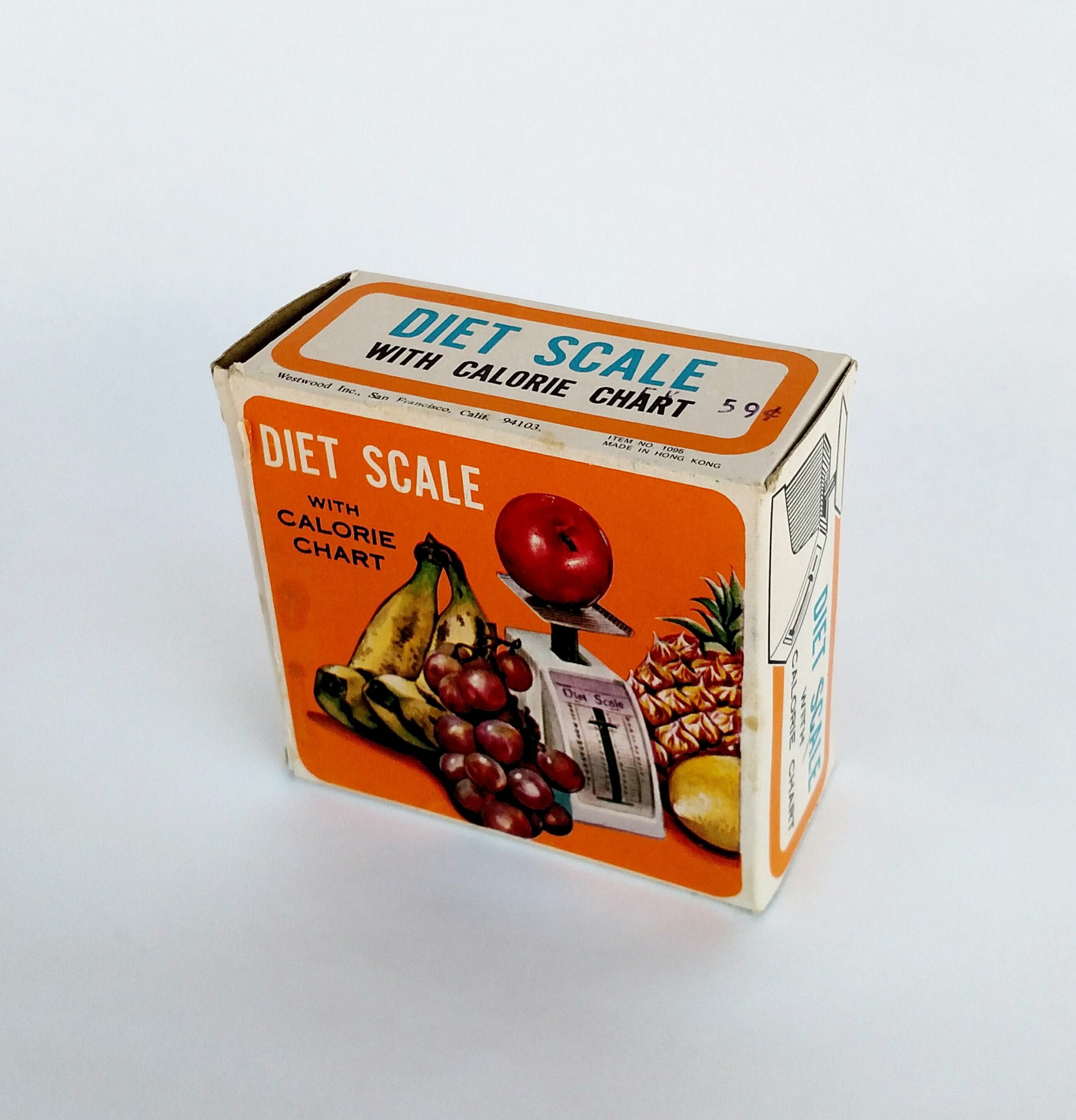 Vintage 1960's Diet Scale and Calorie Chart Set Still in Original Box