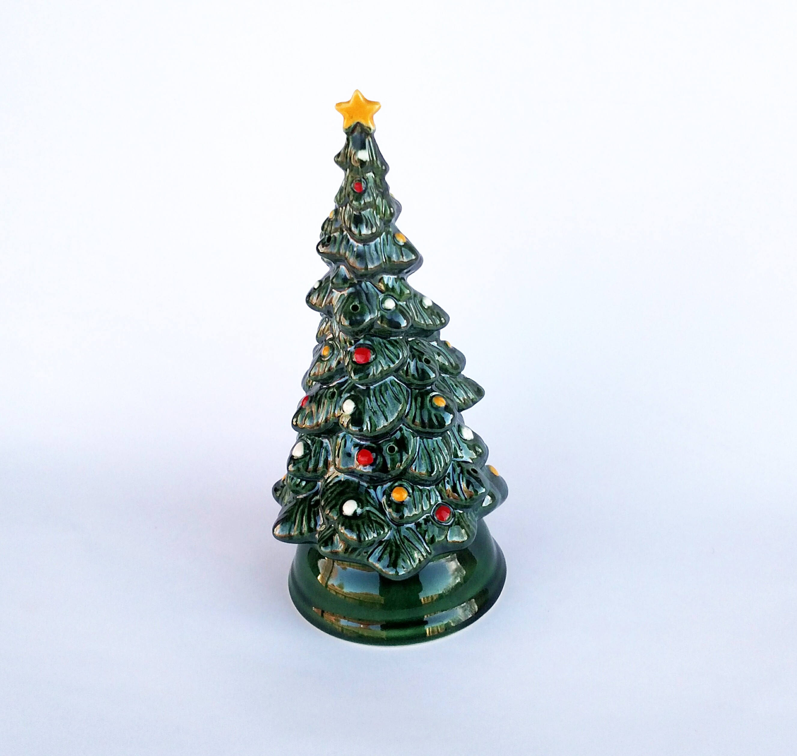 Vintage 1970's Avon Christmas Tree Hostess Set in Original Box Tree