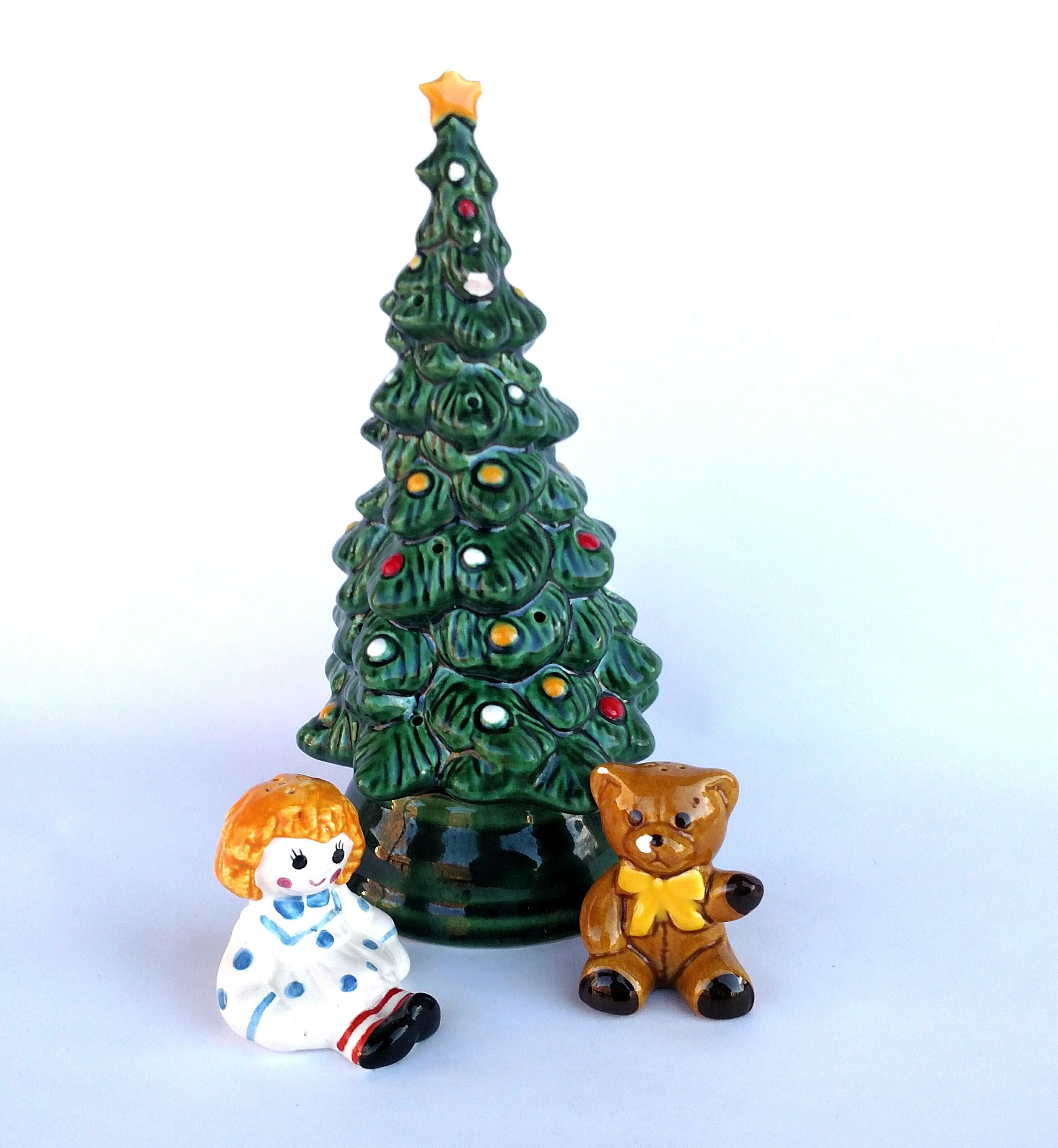 Vintage 1970's Avon Christmas Tree Hostess Set in Original Box