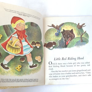 Vintage 1960's Bedtime Stories A Little Golden Book Vintage Kids Book / Retro Kids Book / Kitschy Kids Book / Kitschy Cute image 4