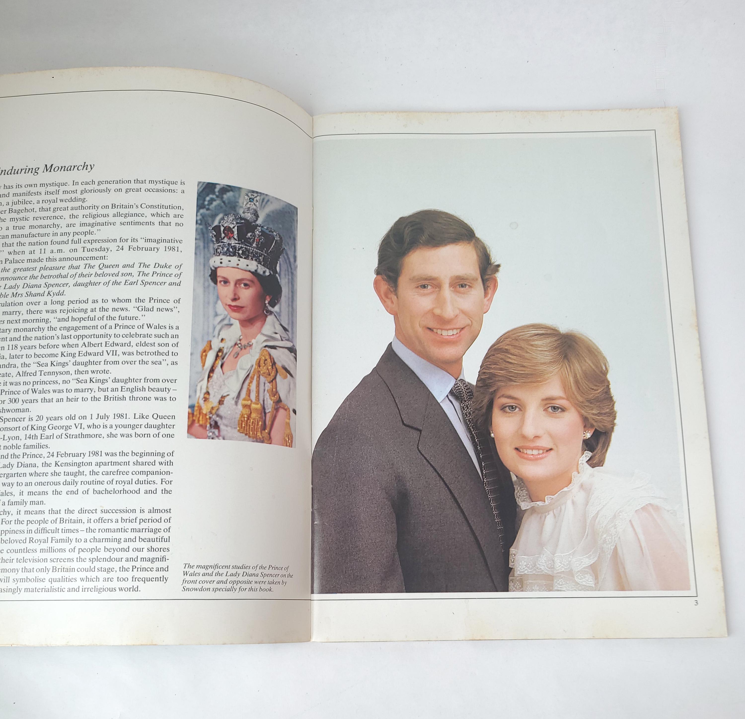 1981年ロイヤルウェディング記念ブック：チャールズ皇太子とダイアナ妃